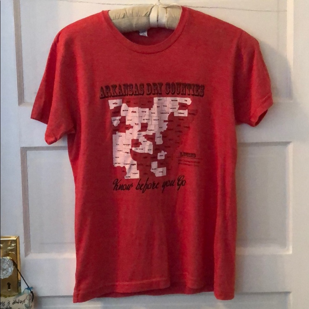 Awesome Arkansas Dry Counties Map t-shirt Medium